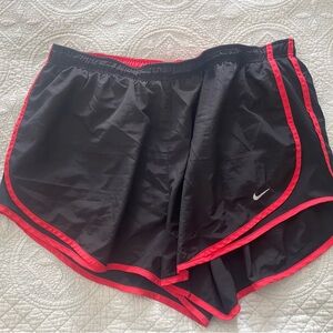 2x Nike Women's Athletic Shorts Black with Pink Trim